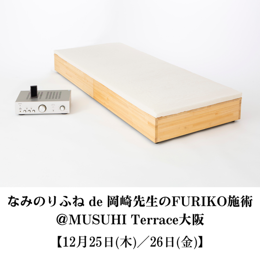 【12月25日（木）／26日（金）】なみのりふね de 岡崎先生のFURIKO施術＠MUSUHI Terrace大阪